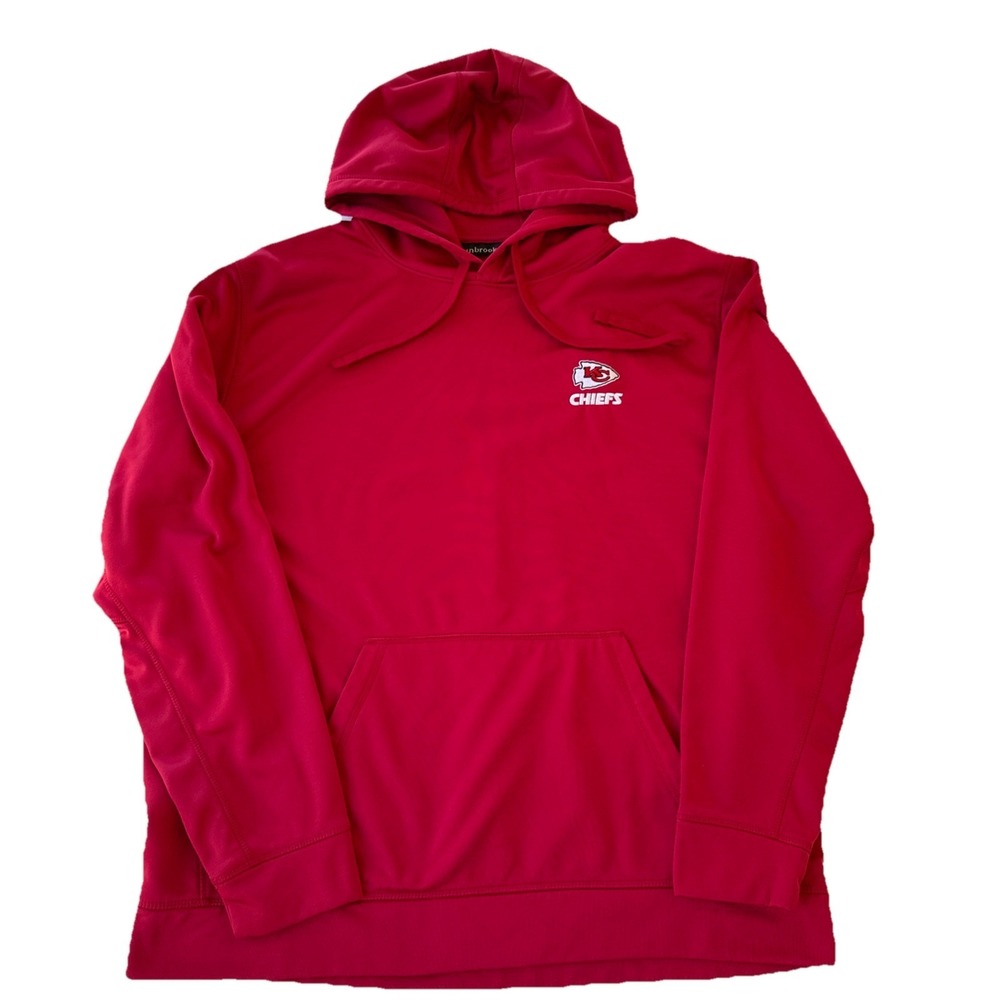 Kansas City Chiefs‎ NFL Dunbrooke Red Pullover Hoodie Size XL